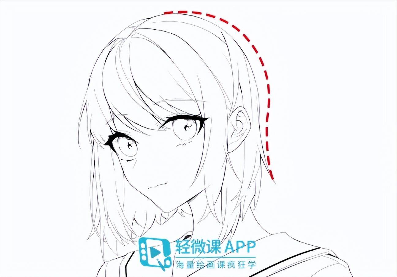 如何画好女生发型？绘画女生头发技巧_搜狐网, image size:1296x906