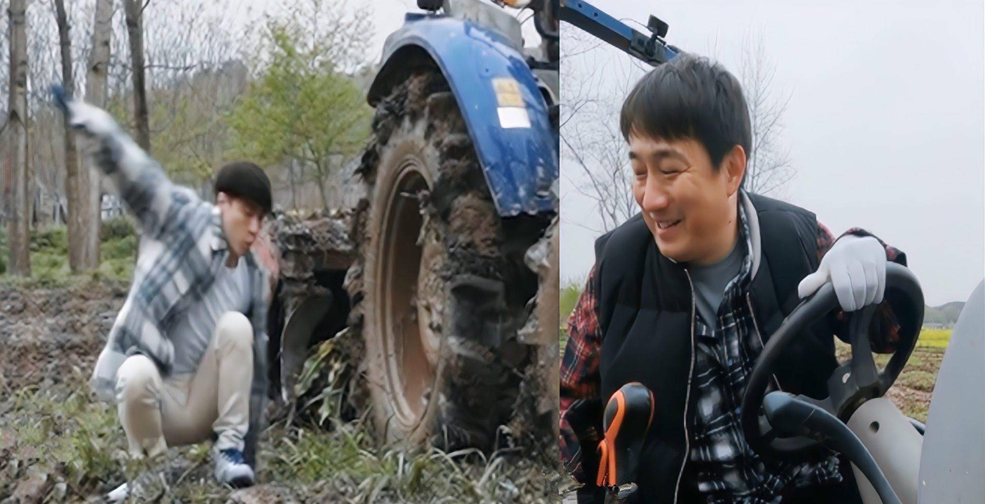 供大家种树来盖章换东西,张艺兴考下拖拉机驾照也总算是有用武之地了
