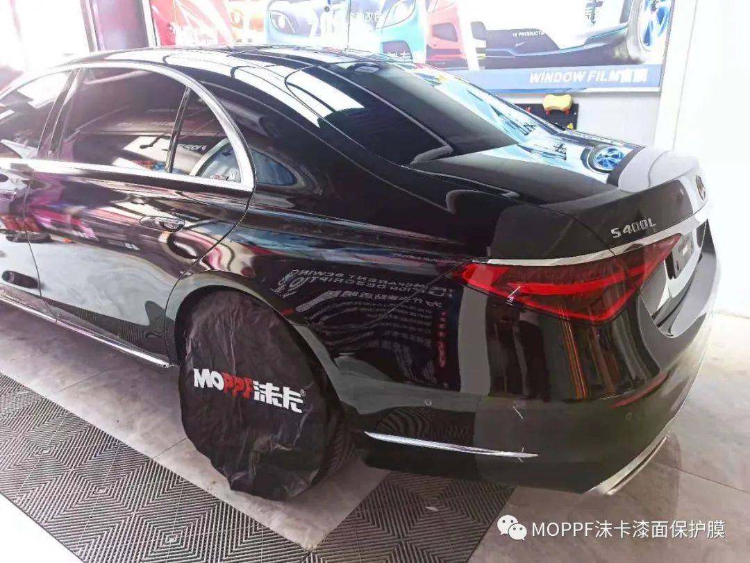 奔驰s400l 沫卡隐形车衣,超强的柔软性与记忆性