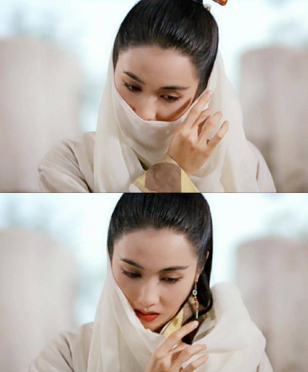 古装面纱美人:唐嫣,蒋勤勤,黎姿,谁才是掩不住的倾城色?