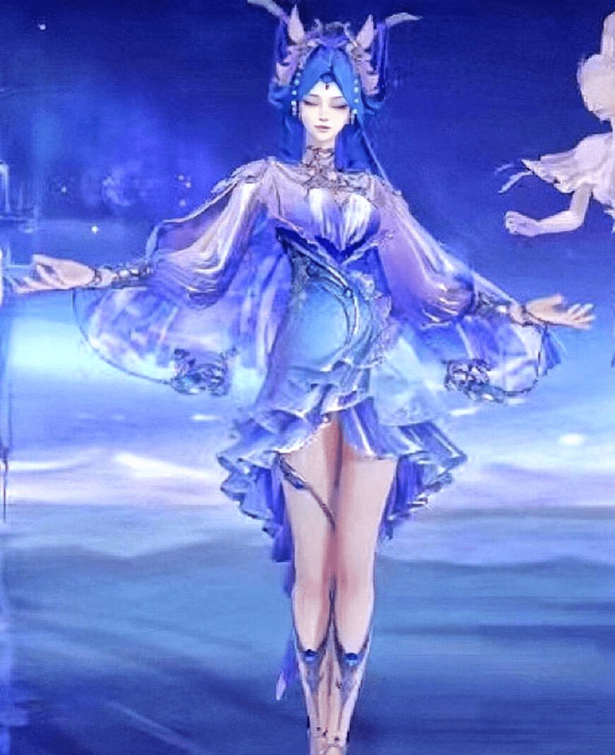 王者荣耀:貂蝉美人鱼皮肤曝光,大长腿闭眼元素,更清晰形象来袭_玩家