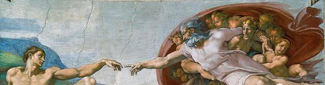 你可以用真人大小的视角去看《创造亚当》《最后的审判》,人物的表情