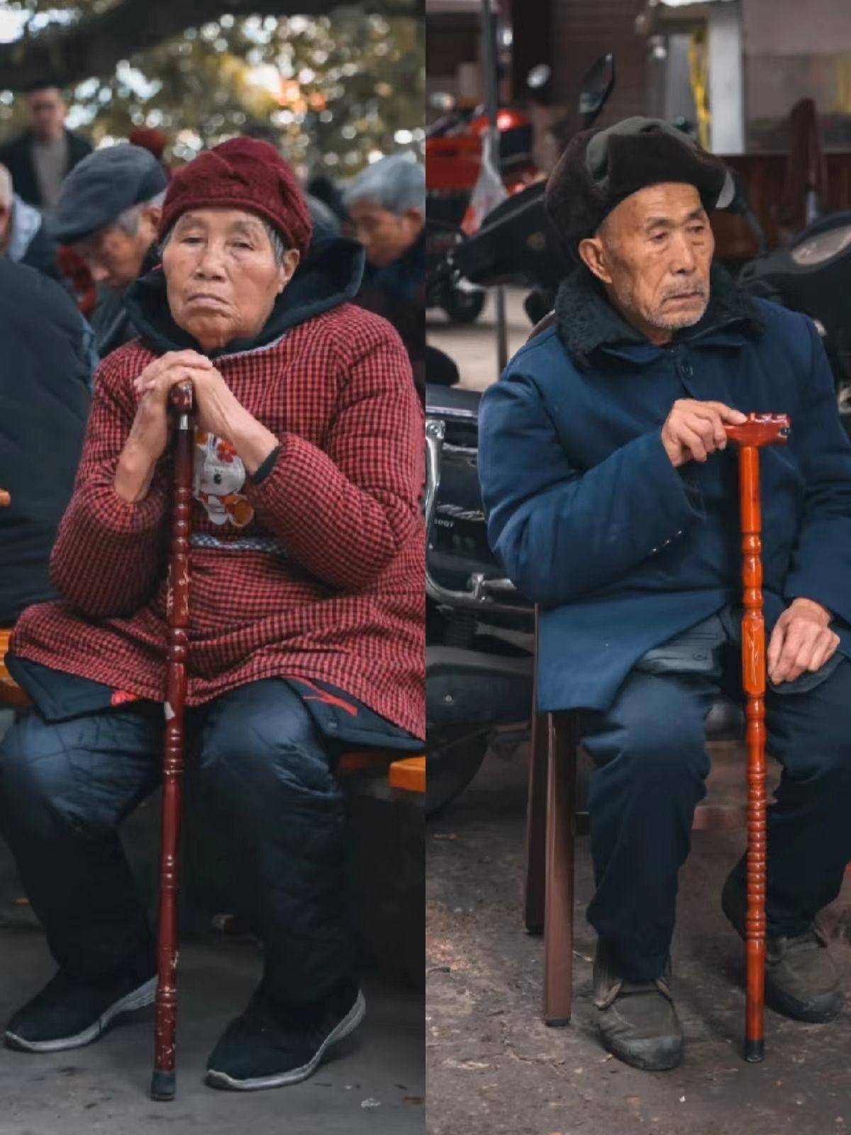 被这群老年人圈粉,自然老去的面容,舒展的仪态,穿老年装也很美