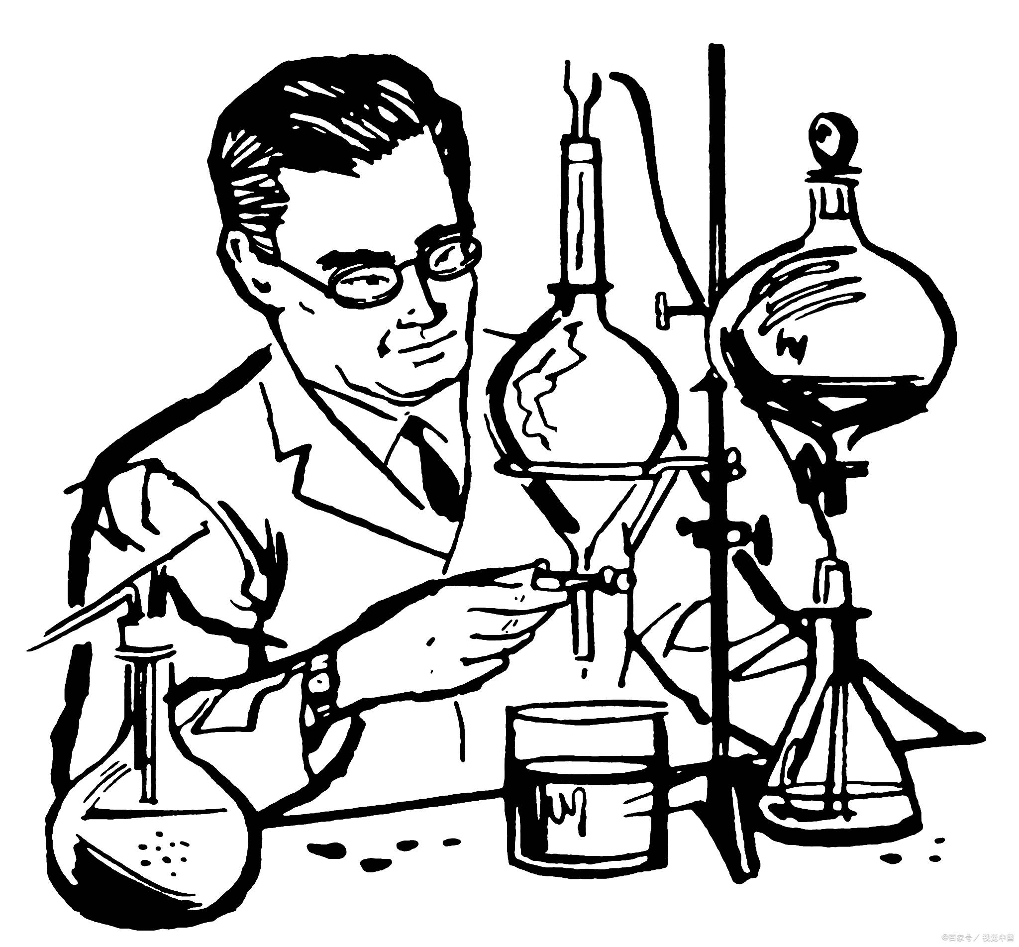 科学实验简笔画图片