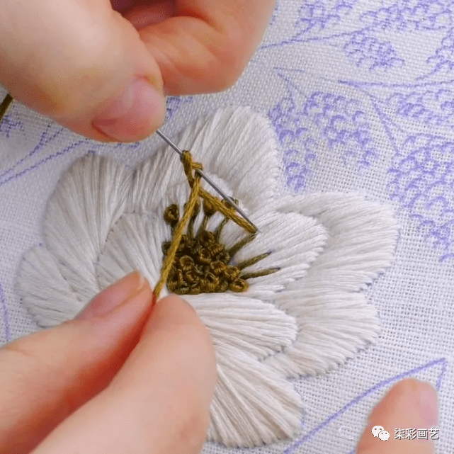 各種刺繡針法教程集合▼針法圖解