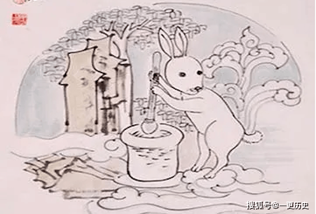 玉兔简笔画 可爱 简单图片