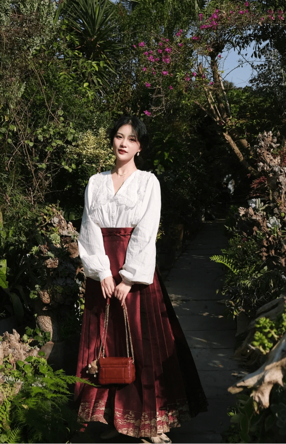 冬天穿马面裙,怎么搭上衣?_东方_文化_身材