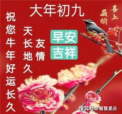 正月初九 祝福动态表情图片