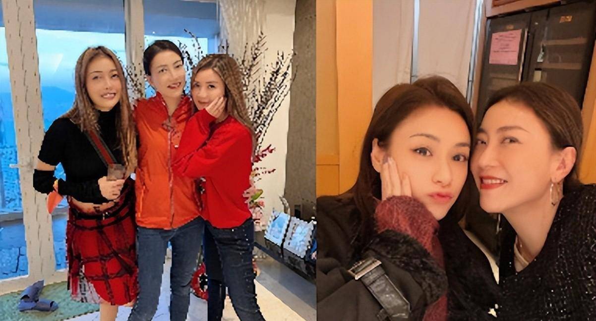 阿娇回港同霍汶希拜年聚餐,靓样被质疑网友认不出来_mani_霍宝玲_角度