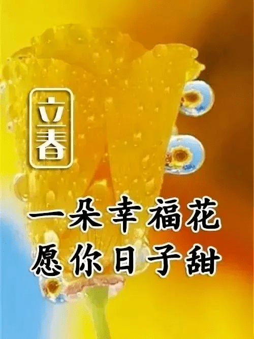 10张非常好看的立春节气问候语图片,2023年最新立春节气问候语图片