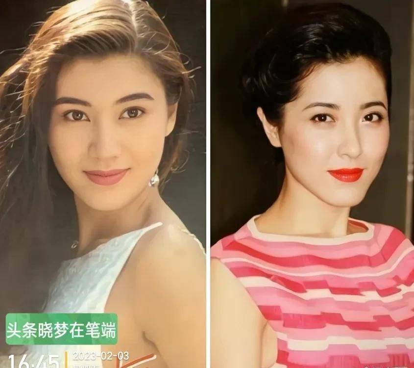 很多人说曾黎的美中不足就是脸太长了,其实李嘉欣也是长脸,但是不影响