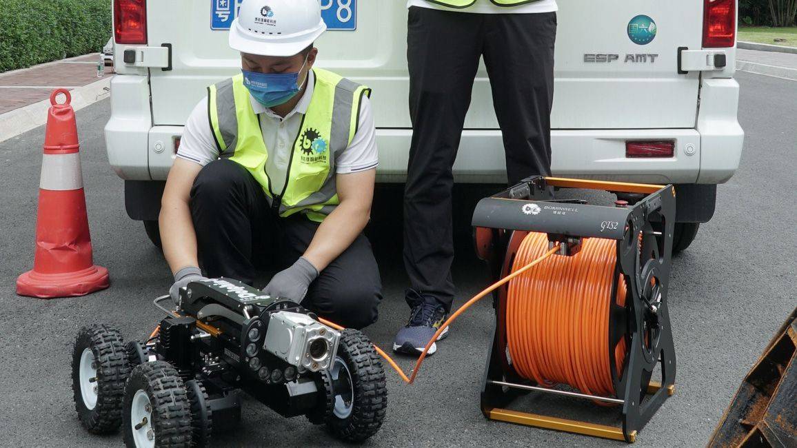 博銘維技術管道檢測機器人產品展示4,經過管道檢測機器人對於不同的