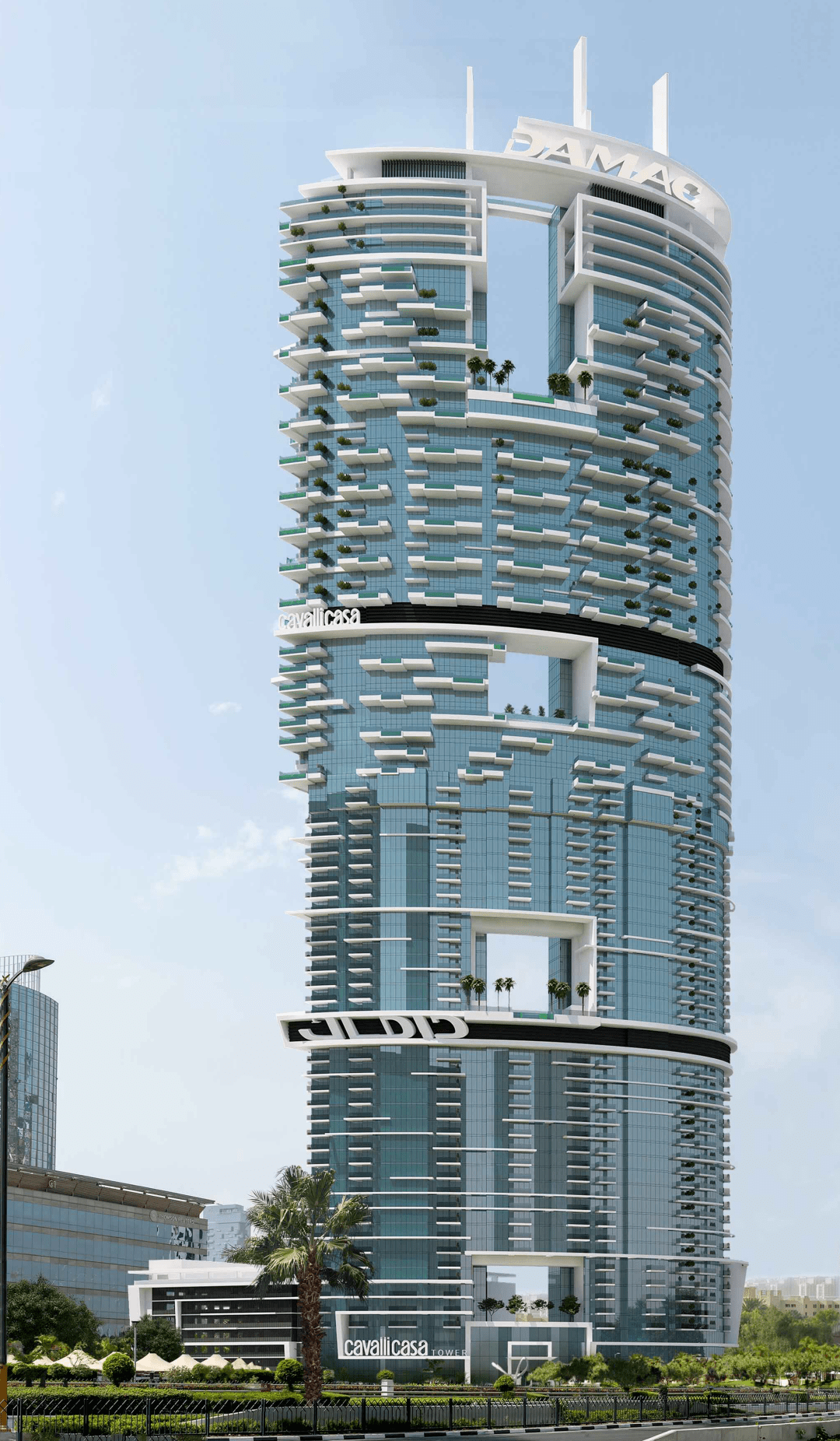 为一栋71层的超高层豪华公寓楼,拥有可俯瞰朱美拉棕榈岛全貌的无敌