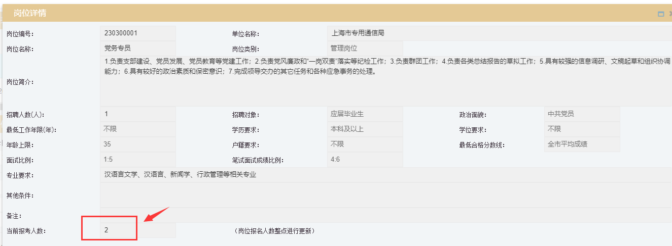 2023上海事业单元雇用3438人测验报名人程图|报名人数查询（图文连系）