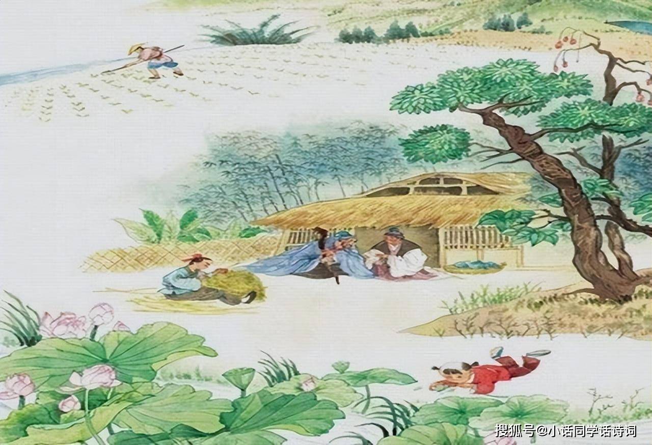 乡下人家六幅图风景图片