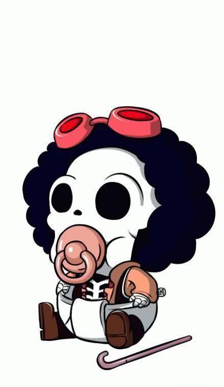 海贼王手绘草帽海贼团叼奶嘴系列萌萌哒,路飞叼着奶嘴不忘吃肉_小时候