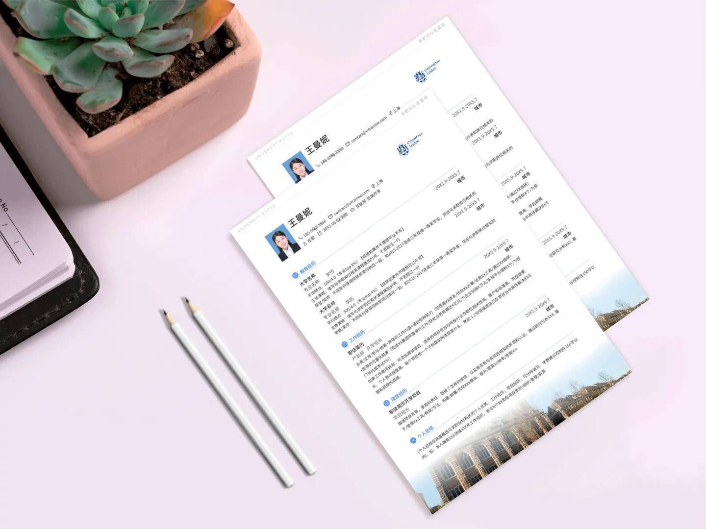 莱顿大学简历模板免费下载，留学应届海归求职