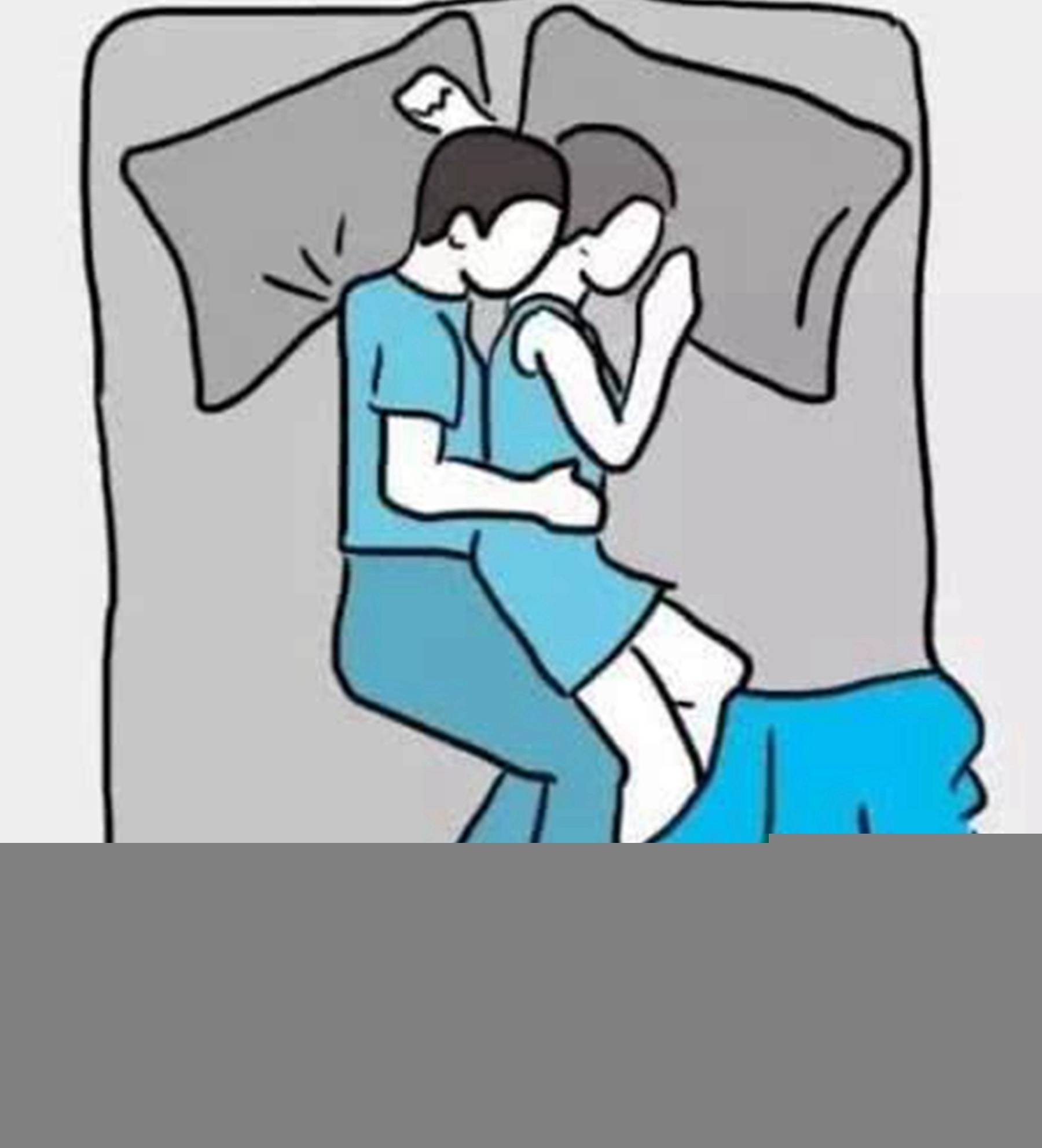 第二种:男人背后拥抱女人的睡姿除此之外,也说明夫妻两人对彼此都有着