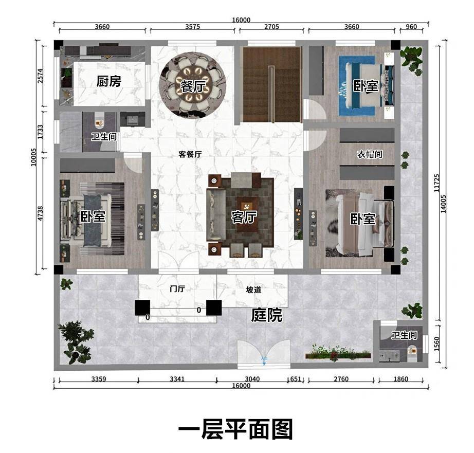 农村四开间二层别墅设计图纸 18套设计师推荐的二层四开间农村自建房