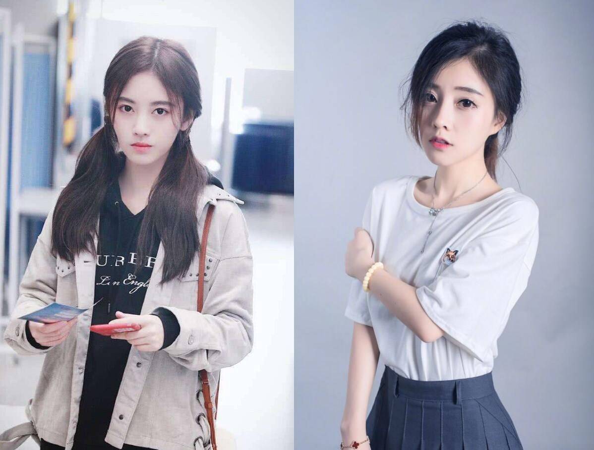 另一个就是今天的主人公,冯提莫.一个是四千年美女鞠婧祎.