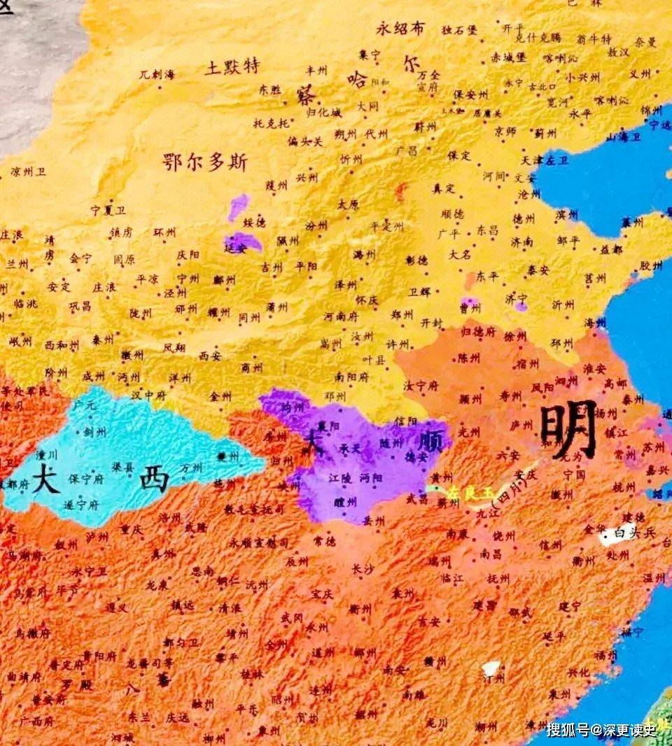 明朝崇祯地图全图高清图片