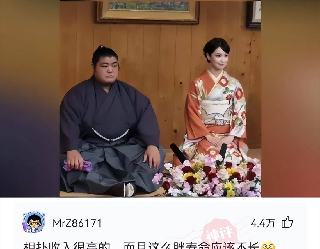 在日本相撲界,很多女人都喜歡胖子,越胖越受歡迎!