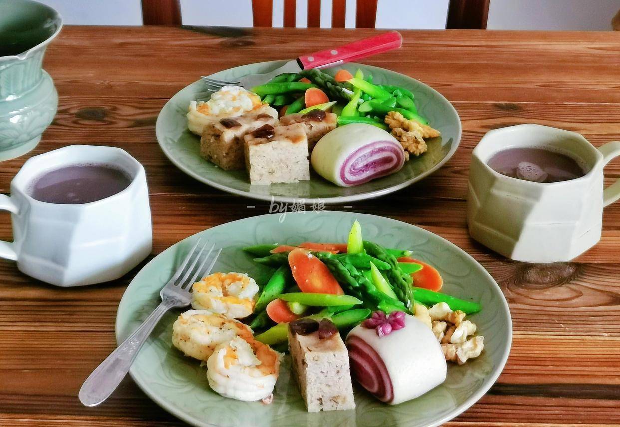 日常三餐粗细搭配,食物五颜六色丰富多样,吃得杂一些更好_鸡翅_香菇