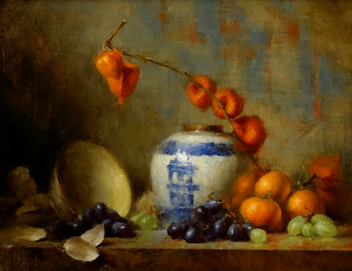 内蒙校尉带您欣赏古典静物油画看起来深沉,细品起来却变化多彩_作品
