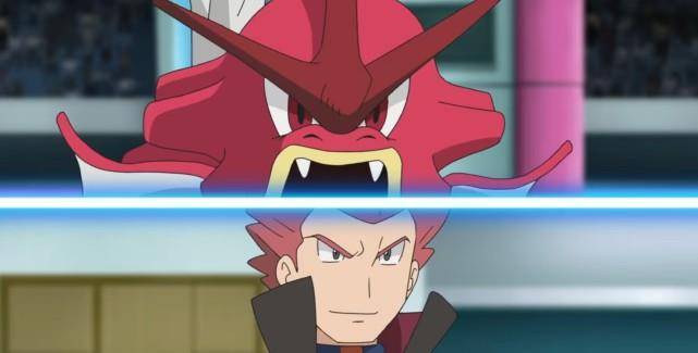 接着就是本集的重头戏了,阿渡对战丹帝,一开始,阿渡的异色暴鲤龙招式