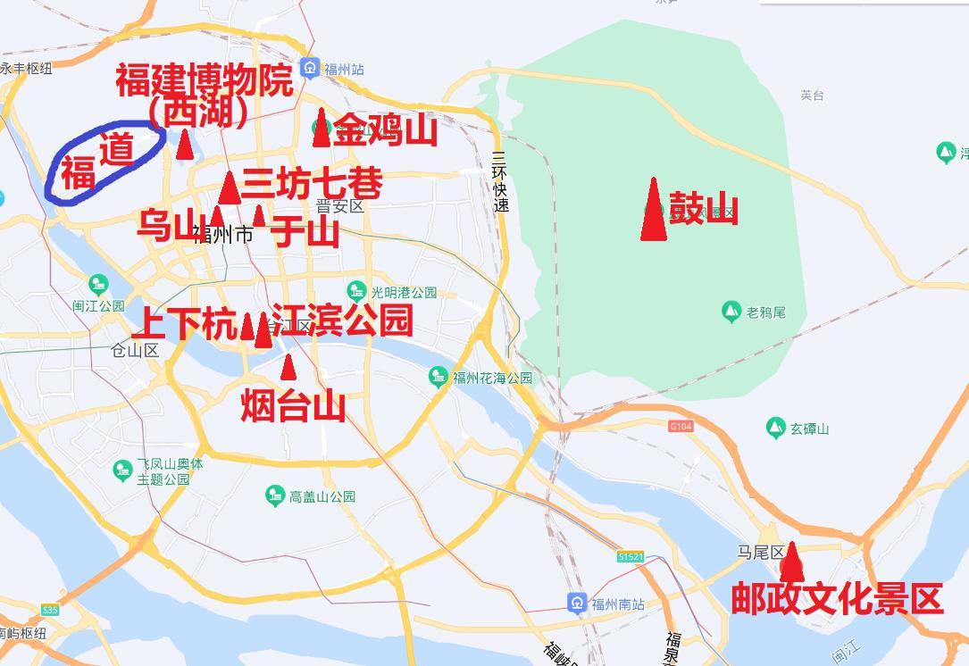 随处可见的公园成为城市的基底,怪不得人们说,福州是一座从公园里长