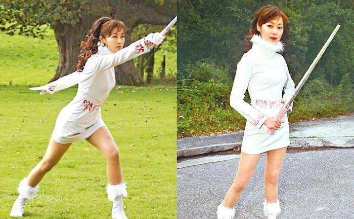 当年这个角色可谓风靡,少女争相学马小玲穿短裙.