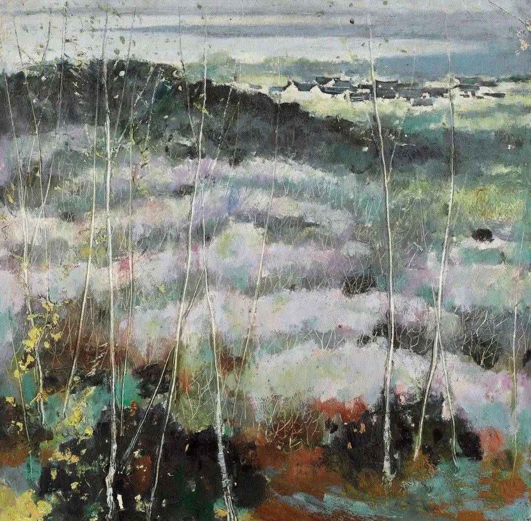 展览预告丨"斑斓诗意"——苏天赐油画艺术展_cm_布面_连云港市