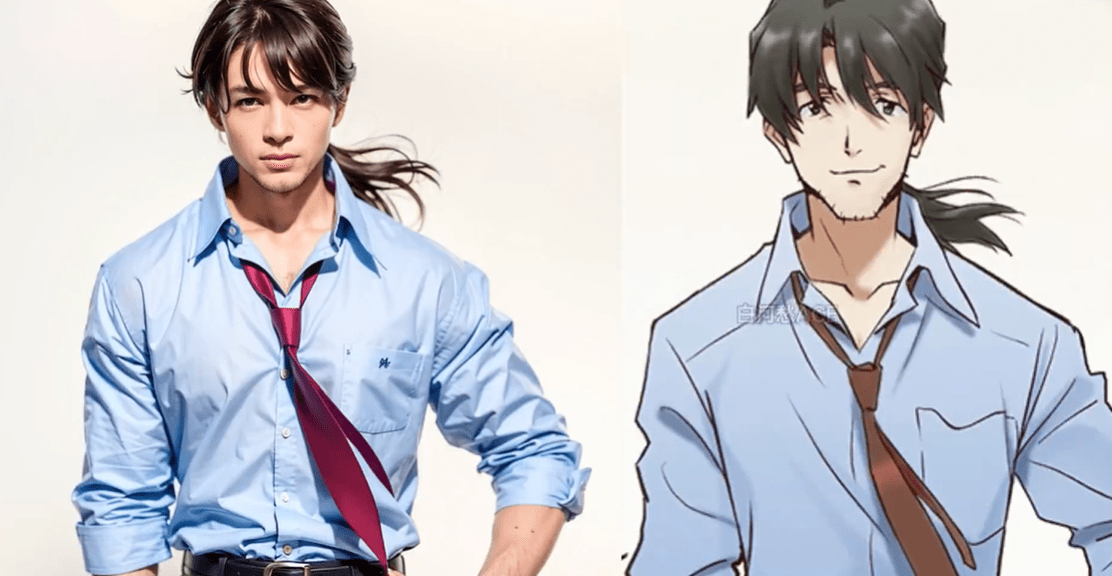 将日漫《eva》中的角色用ai还原到现实,这是你心中的明日香吗_对比