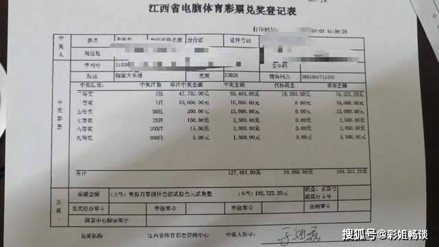 跨行转账记录曝光,南昌站主晒票称彩民合买中大奖 奖金 中奖者 二等奖
