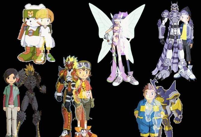 数码宝贝:波高兽,问答兽人物:神原拓也,源辉二,织本泉,柴山纯平,冰见