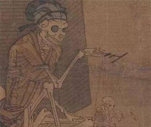 南宋一幅"鬼画",内容诡异,沉睡故宫多年,至今无人看懂其深意_骷髅