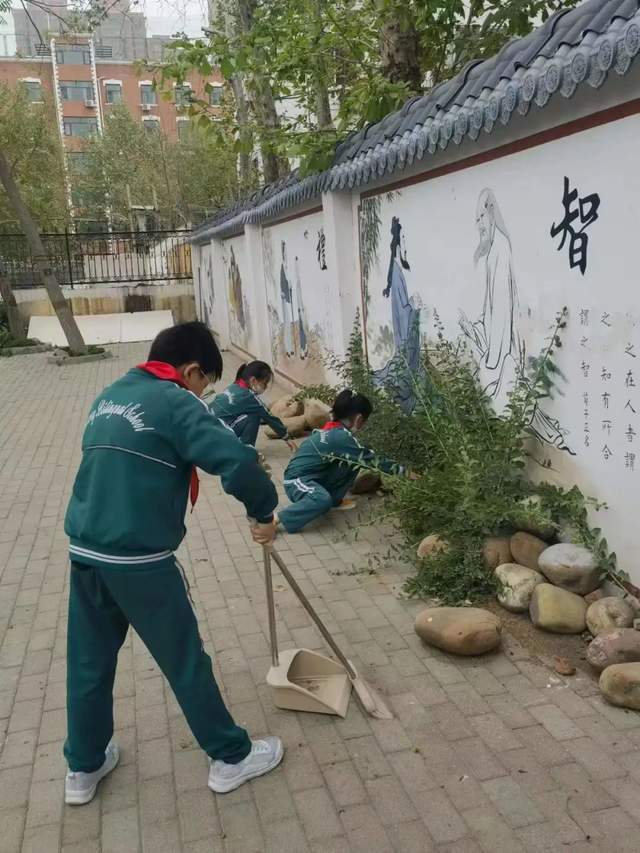 石家庄市青园街小学南校区开展爱国卫生系列活动_河北省_小环境_进行