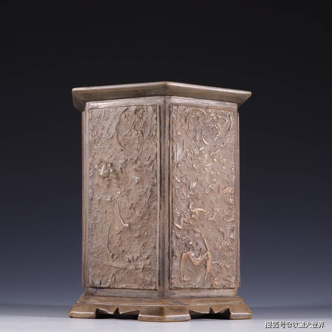 旧藏【燕子石 兰花纹 文房砚台】_名家_石质_形制