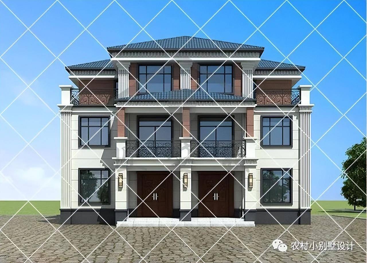 18套火爆的新中式双拼别墅,兄弟住一起,一家人其乐融融真好!