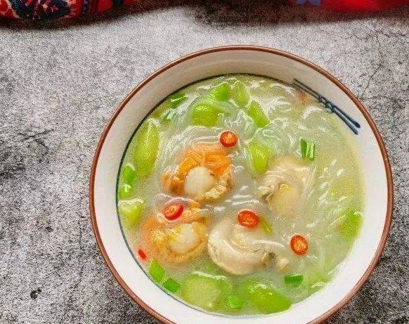 义丰祥芝麻油分享丝瓜扇贝粉丝汤的做法_小米_味儿_备用