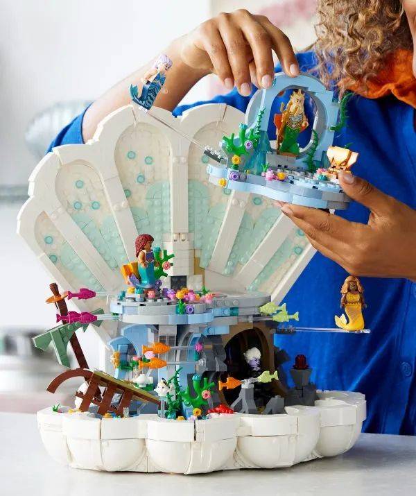 乐高43225小美人鱼的贝壳奇境中值得关注的六件事_套装_零件_细节