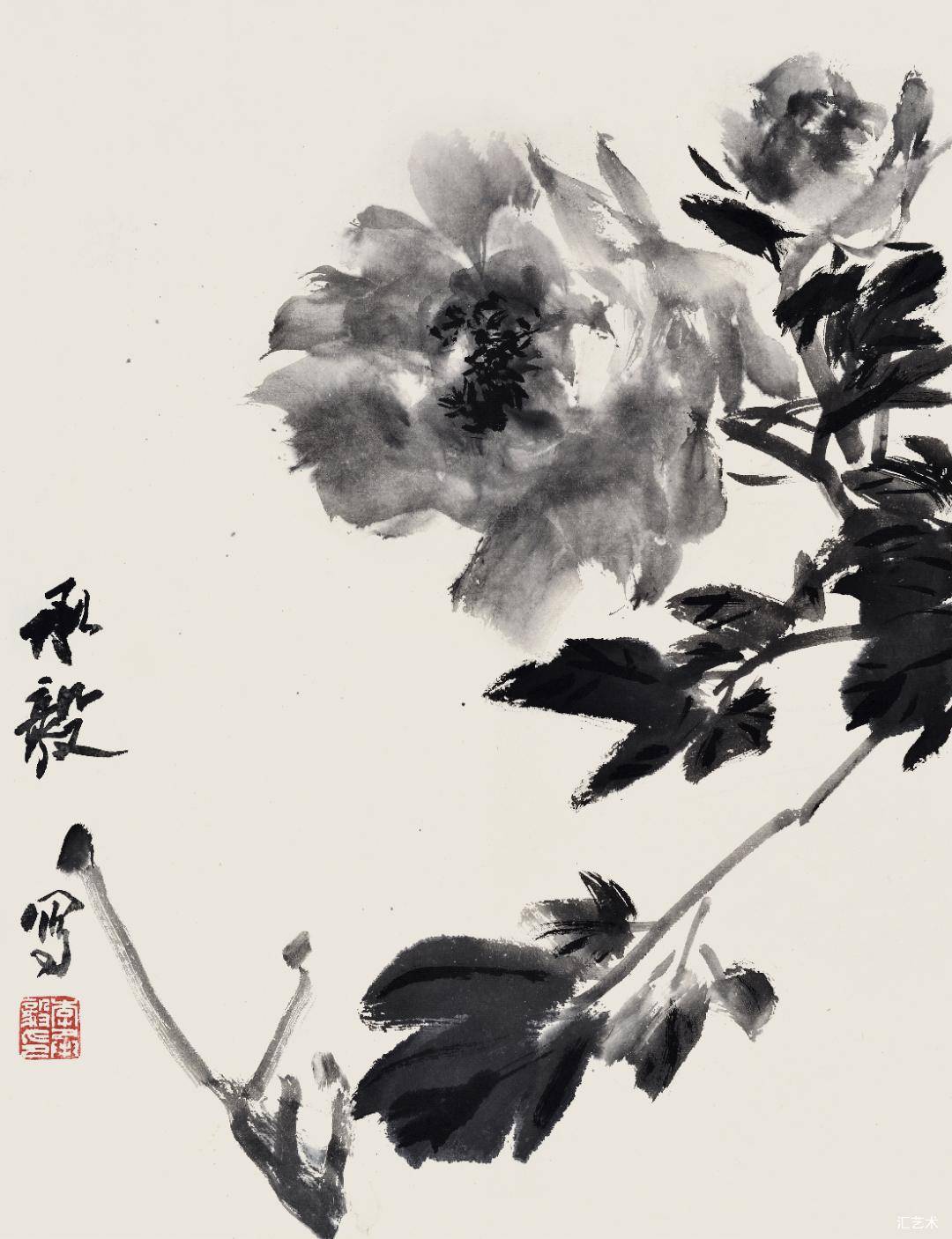 中国近现代名家画集李承毅_先生_年代_牡丹