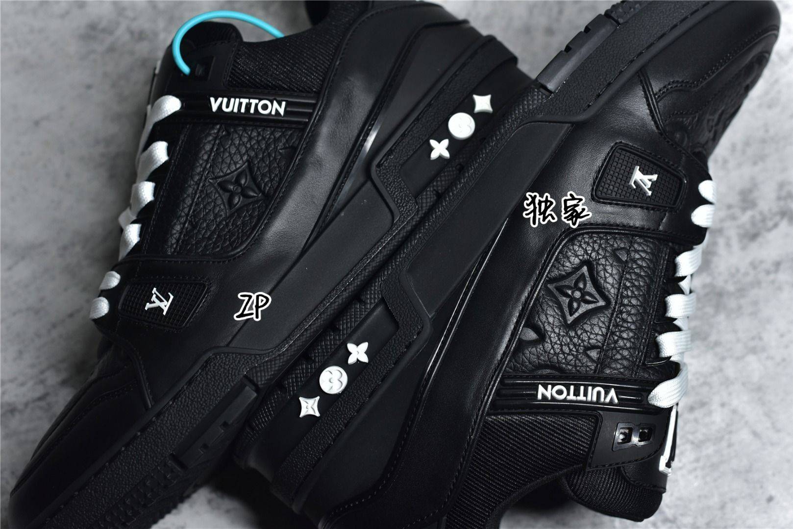 louis vuitton lv trainer 黑武士 低调奢华真假版本对比_trainer