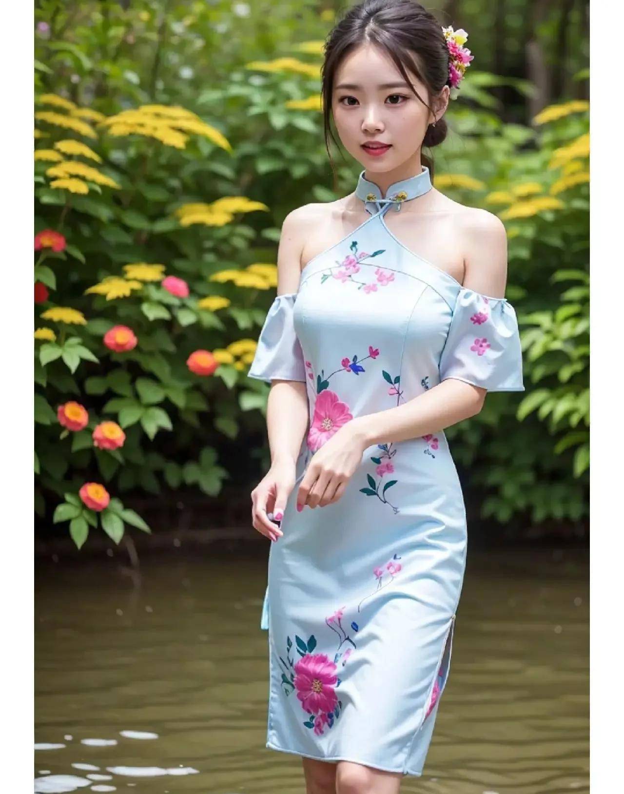 ai美女|街拍旗袍风格的小姐姐_时尚_元素_潮流