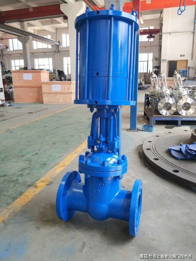 z641h-16c气动铸钢法兰闸阀 快速切断阀_密封面_操作_气缸