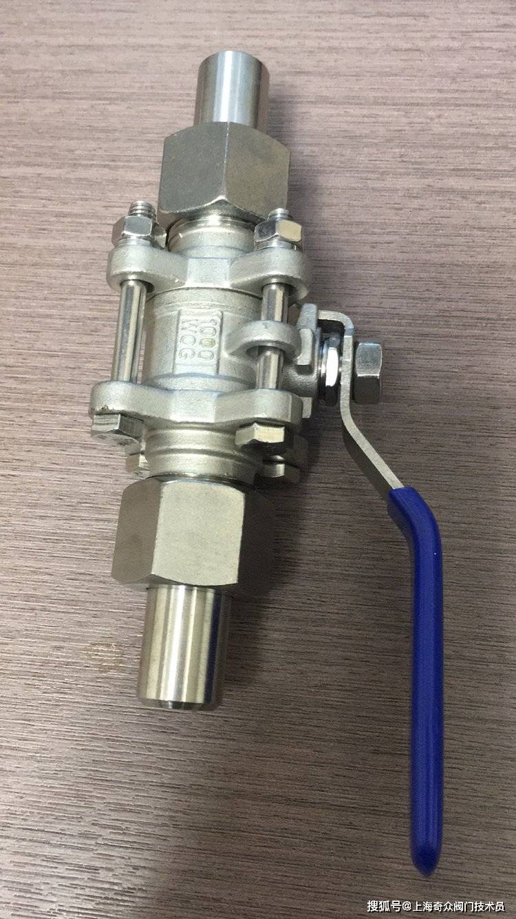 q21f-16rl不锈钢三片式外螺纹球阀 316l广式球阀门_密封_焊接_介质