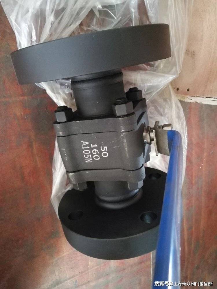 q41f-160c锻造三片式球阀 压板式锻钢阀门_制造_产品_结构