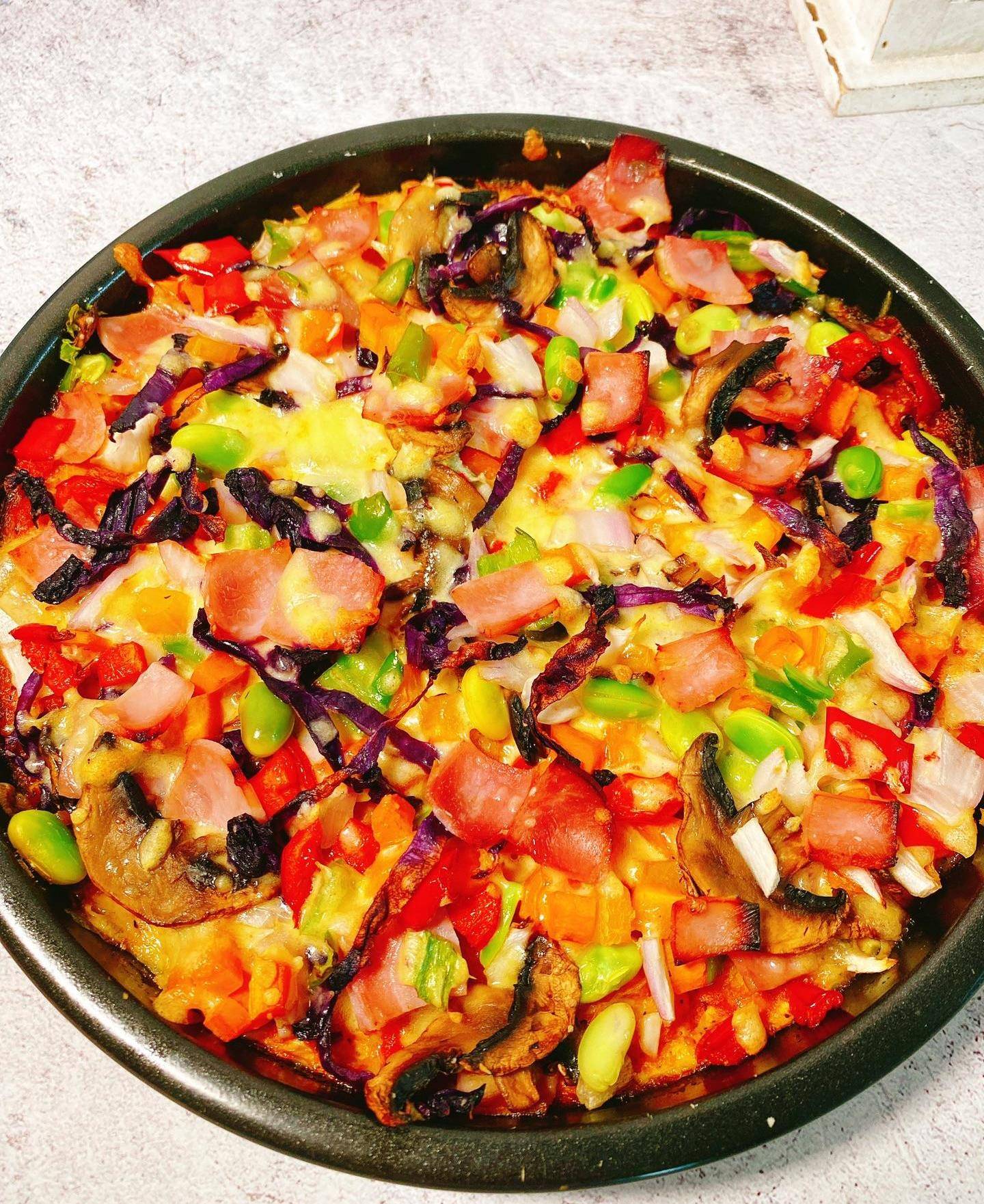 田园风光披萨:外观看着就有食欲,营养更是丰富_食材_步骤_蔬菜