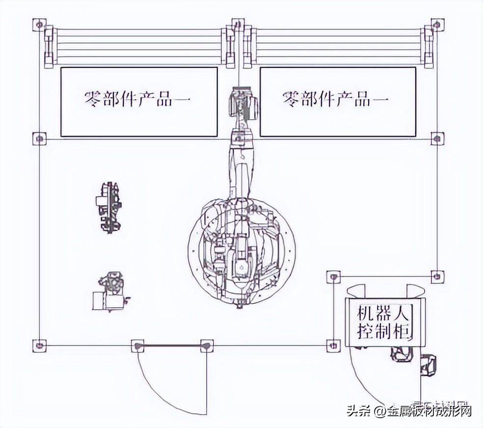 一零件,图4 所示为前围档板总成产品示意,对于这类非对称结构的焊接件