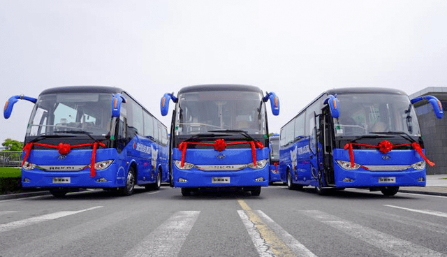 助力广西城乡公交一体化发展,安凯纯电动a6批量交付_来宾_整车_新能源
